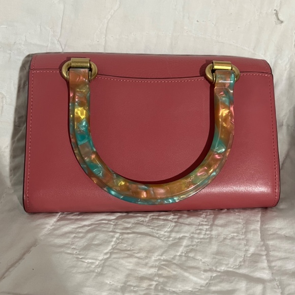 ONE OF A KIND coach tabby handle bag resin handle metallic pink - Picture 5 of 8